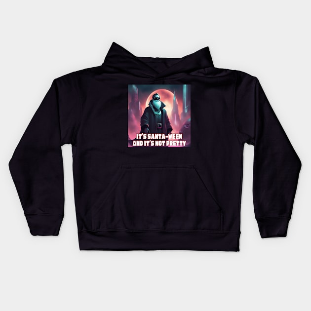 HALLOWEEN HORROR T-SHIRT GOTH A KLAUS Slaying TIME Funny Kids Hoodie by SailorsDelight